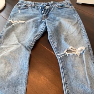 Levi’s 501’s ripped